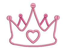 Stickmuster - Prinzessin Krone